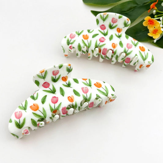 Tulip Round Claw Clip