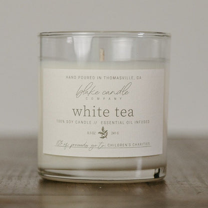 White Tea & Thyme Print Block Small Candle – The Umstead Online Gift Shop